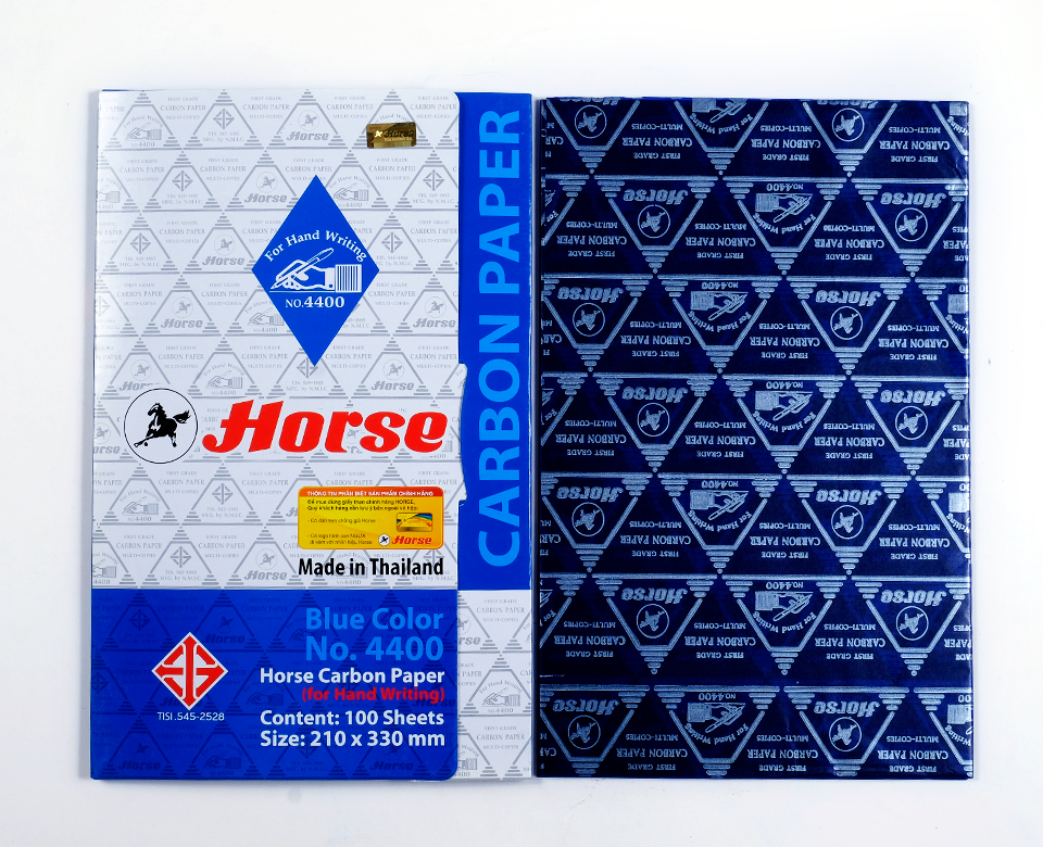 Giấy Than 1 Mặt Horse (100 Tờ/Xấp)