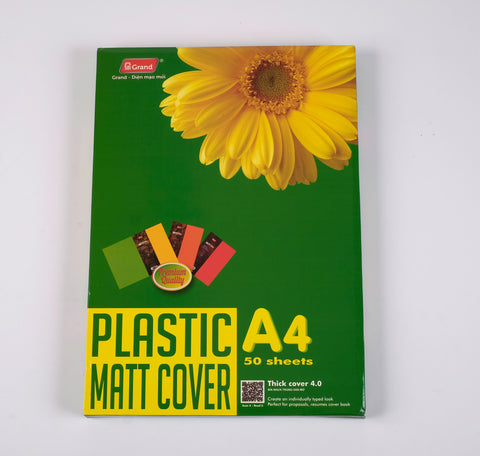 Bìa Nhựa Sần Mỏng Pgrand A4 4.0 8251 (50 Tờ/Xấp)