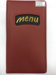 Bìa Menu Thực Đơn Da 10 Lá 204 _ 16x29cm