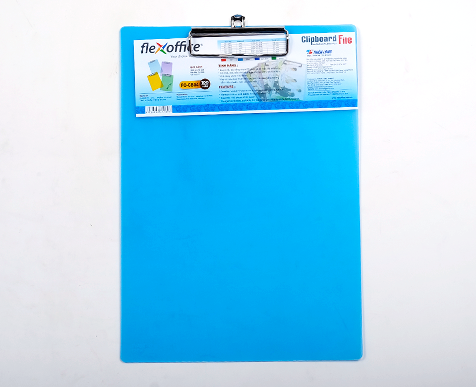 Bìa Trình Ký Đơn Nhựa A4 FO-CB04 FlexOffice