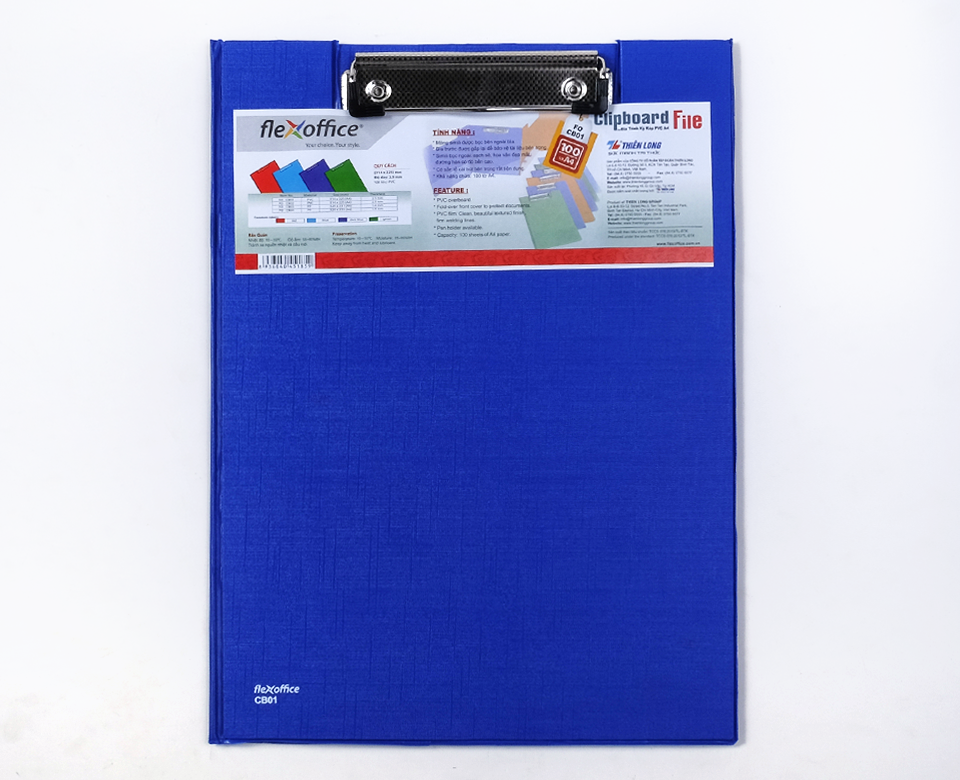 Bìa Trình Ký Đôi Nhựa A4 FlexOffice FO-CB01