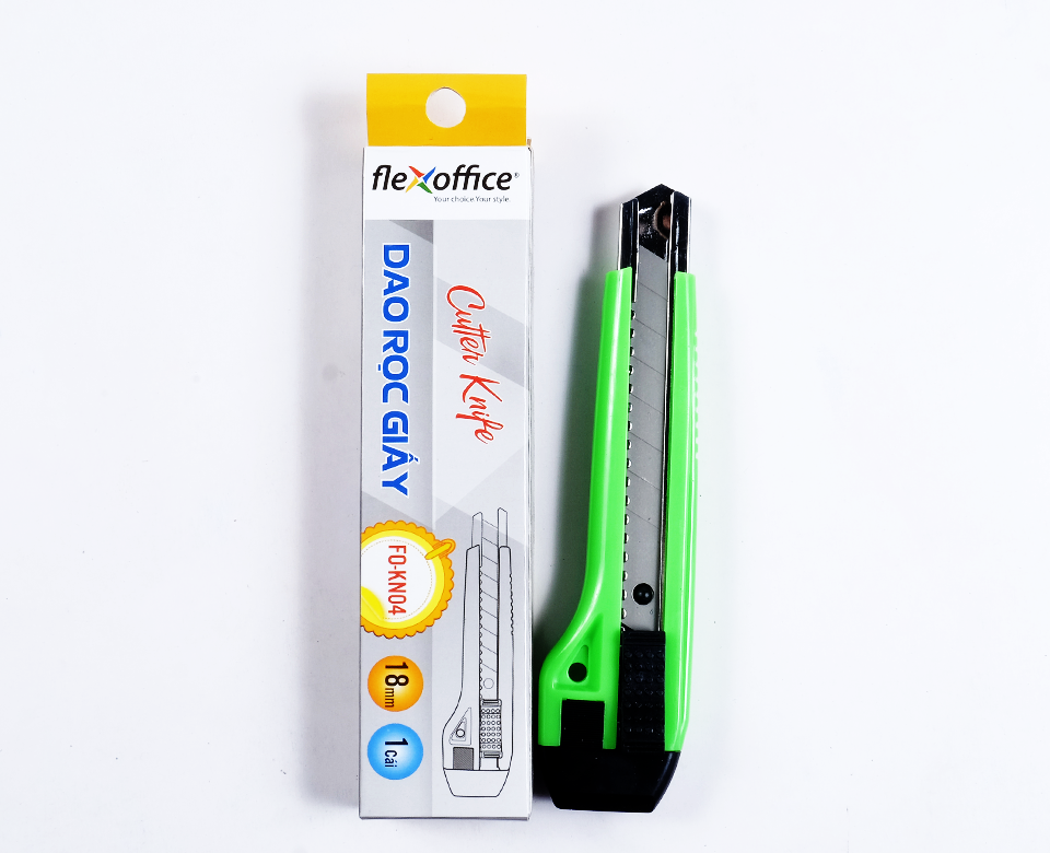 Dao Rọc Lớn 18mm FlexOffice FO-KN04