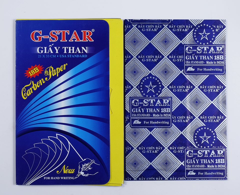 Giấy Than 1 Mặt G-Star 18B India (100 Tờ/Xấp)