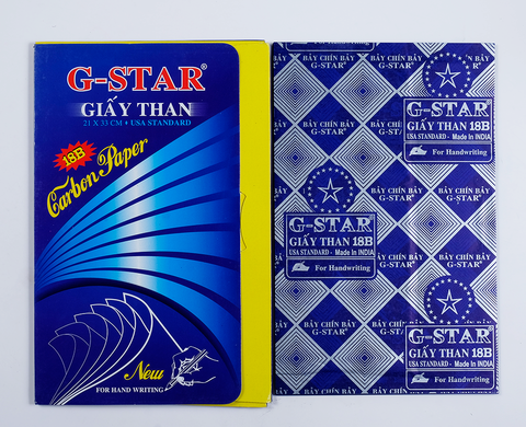 Giấy Than 1 Mặt G-Star 18B India (100 Tờ/Xấp)