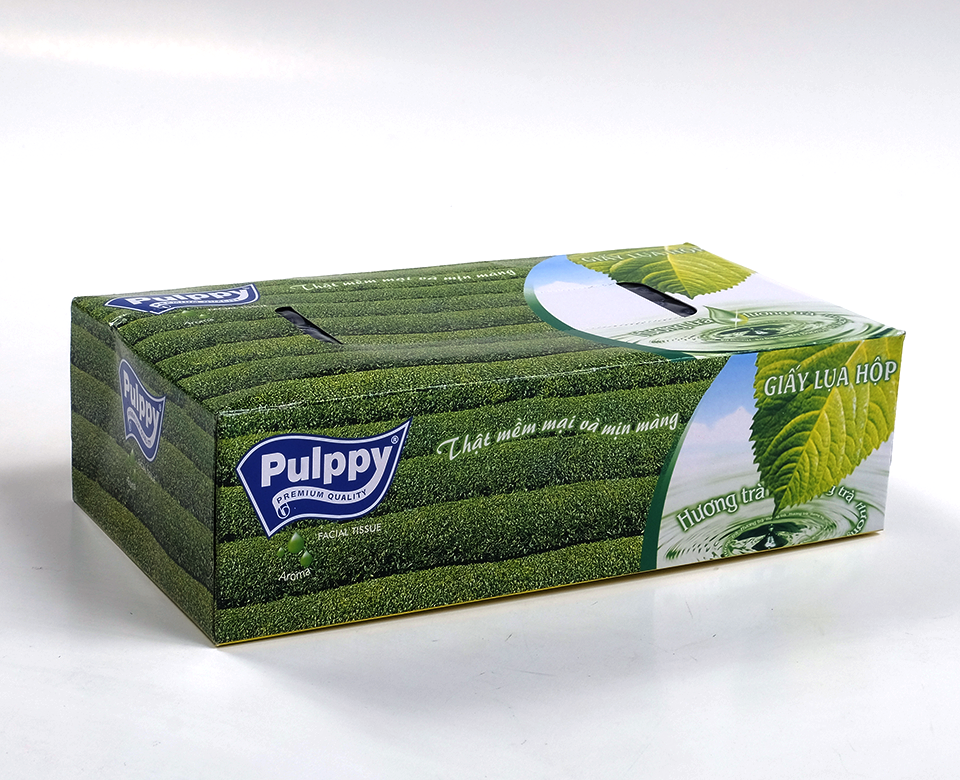 Khăn Hộp Pupply Trà Xanh