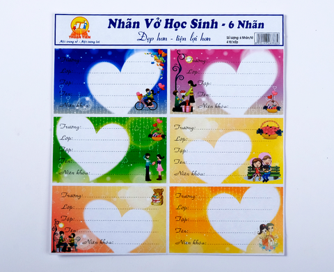 Nhãn Tập 6 Ô Lớn Thuận Tiến (5T/Xấp)