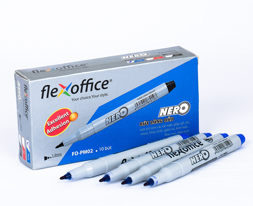 Viết lông dầu Flexoffice FO PM-02 xanh