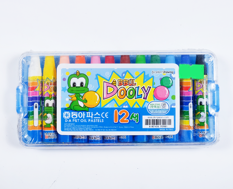 Viết Màu Sáp 12 Cây Hộp Giấy DA Dooly