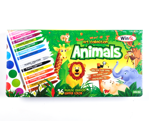 Viết Màu Sáp 16 Cây Animals WinQ AN-02